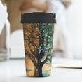 thumbnail image 6 of Uemuo Seasonal Tree Reflection Print Carry Insulated Coffee Mug, Travel Mug with Hidden Handle, Insulated Coffee Flask, Leak-proof Travel Mug Insulated Mug for Office, 6 of 8