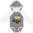 thumbnail image 3 of Inktastic The Sweetest Girl with Bee and Honey Combs Boys or Girls Long Sleeve Baby Bodysuit, 3 of 5