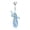 Light Blue, variant on Elegant Handmade Miniature Ballet Shoe Key Ornament Ribbon Keyring Pendant Perfect for Key Rings Backpack Decoration