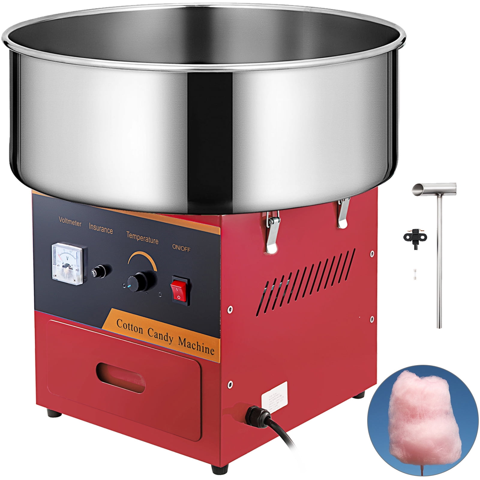 VEVOR Commercial Cotton Candy Machine 20.5 inch Electric Cotton Candy