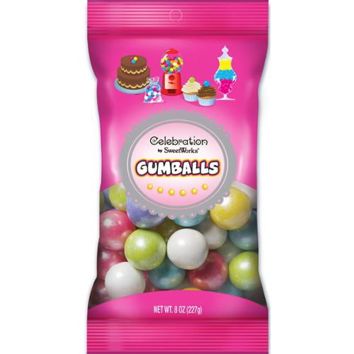 Celebration By Sweetworks Candy Gumballs 8Oz Bag-Shimmer (Tm) Spring Mix by Generic