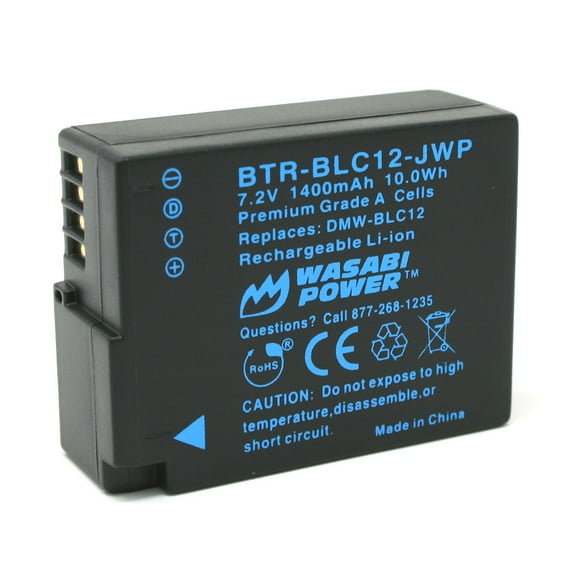 Wasabi Power Battery for Panasonic DMW-BLC12 (Fully Decoded)