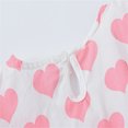 thumbnail image 4 of IROINNID Toddler Girls Summer Love Print Cute Dress Bow Princess Dress, 4 of 9