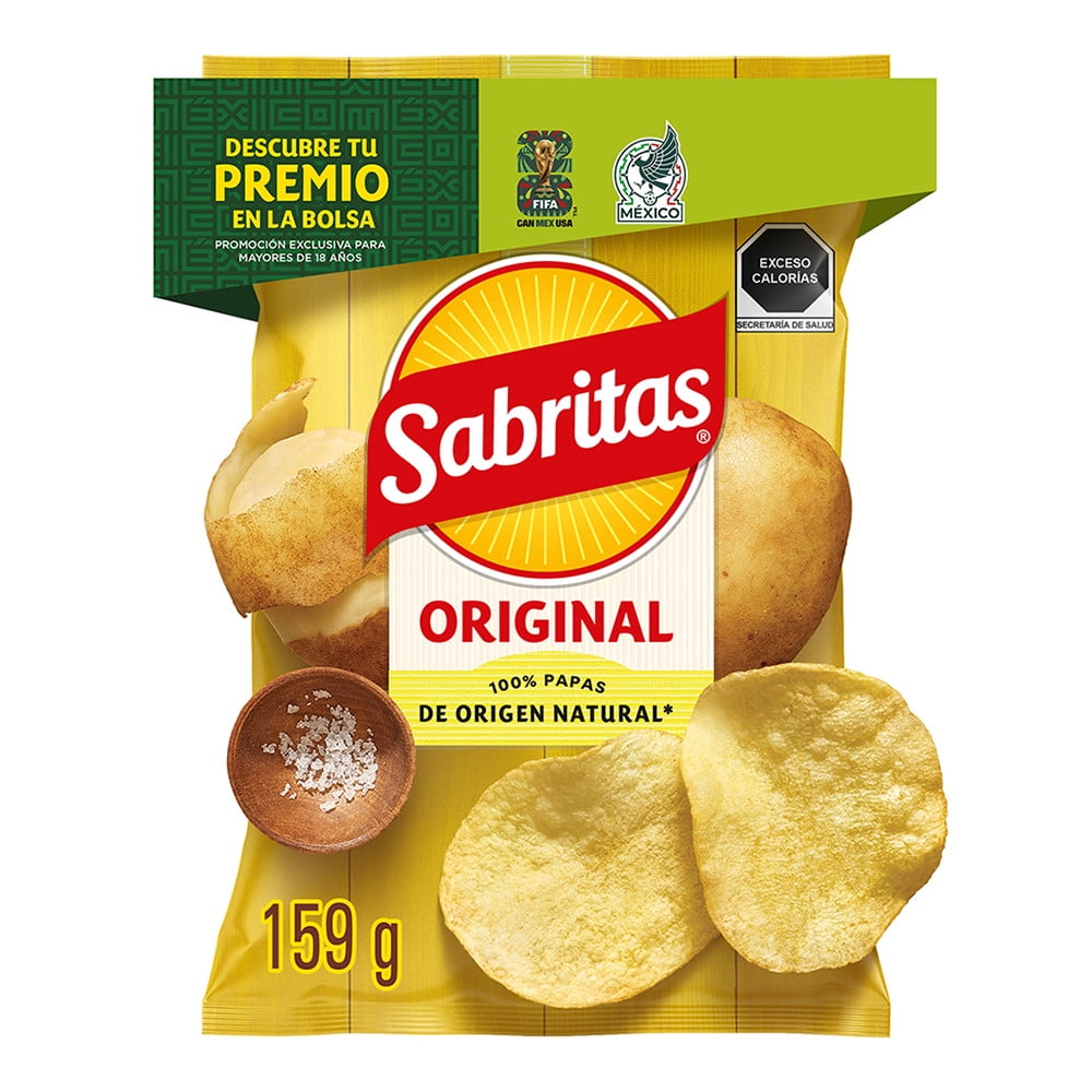 Papas fritas Sabritas sal 159g | Walmart en línea