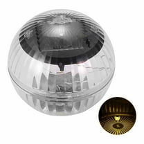2025 Solar Floating Pool Lights Waterproof Ball Lamp with IP65 LED RGB Globe Night Light for Gargen Swimming Pool Tub Party Home Decor(Warm White/1PC)