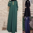 thumbnail image 4 of Lefu Robes Musulmanes Unies pour Femmes Abaya Prière Robe Maxi Kaftan Dames Robe Arabe, 4 of 9