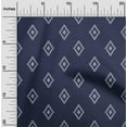 thumbnail image 2 of oneOone Cotton Poplin Blue Fabric Geometric With Stripes Sewing Craft Projects Fabric Prints By Yard 56 Inch Wide, 2 of 4