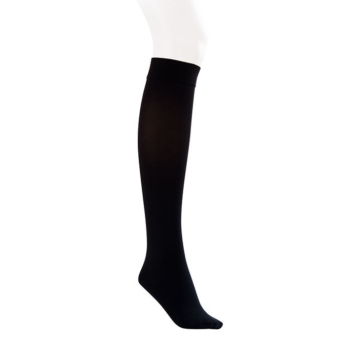 Jobst Opaque SoftFit 30-40 Closed Toe Knee High Compression Stockings Black Medium