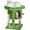 Green, variant on Alpinel 23.5in Small Low-Profile Cat Tower with Scratching Posts | Space-saving 16x16in base, soft plush cover, solid particleboard frame, fits tiny apartments, dark gray