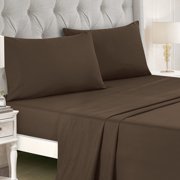 Brown Comforter with Sheets Set King, 9-Piece Bed in a Bag