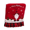 thumbnail image 1 of Naiovety Funda de silla de Navidad para hombre viejo sin rostro, funda de Navidad a prueba de polvo, funda antimacassar para sala de estar, Kits de decoración para fiestas Rojo, 1 of 6