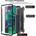 thumbnail image 5 of Takfox Moto G Stylus 5G 2025 Case, for Motorola G Stylus 2025 5G Belt Clip Holster Phone Case [Built-in Screen Protector] Kickstand Full-Body Military Grade Protective Shockproof Cover-Black, 5 of 7