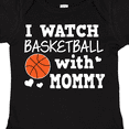 thumbnail image 4 of Inktastic I Watch Basketball with Mommy Boys Baby Bodysuit, 4 of 5
