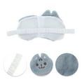 thumbnail image 2 of Unique Bargains 1 Pc Portable Cat Not Adjustable Eye Mask for Travel Blue Fleece, 2 of 3