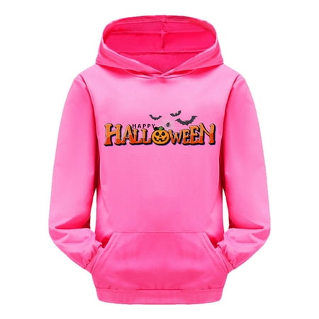 

Halloween Costumes for Kids Child Toddler Boys Girls Long Sleeve Cartoon Prints Warm Hoodie Pullover Tops Kids Sweat Girls Sweatshirt Kids Hoodie(Color:Hot Pink Size:)