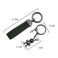 thumbnail image 3 of Sunjoy Tech Rabbit Keychain with Faux Leather Lanyard 3D Zinc Alloy Gift Mirror Shine Bunny Animal Key Ring Pendant Backpack Ornament, 3 of 5
