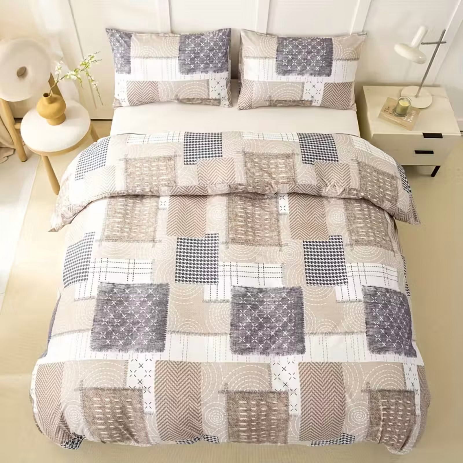 3 Pieces Comforter Set King (Comforter *1+Pillowcase*2)