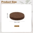 thumbnail image 2 of Round Felt Furniture Pads, 40Pack 0.6" Dia x 0.12" Thick Adhesive Backed Felt Non-slip Anti-scratch Felt Pads Chair Leg Protectors for Protecting Hardwood Floor, Brown, 2 of 7