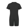 thumbnail image 4 of Miutii Boys Girls High Waist Short Jumpsuit 3Pcs Special Needs Adaptive Clothing Solid Overalls Casual Rompers Black 10, 4 of 5