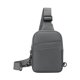 thumbnail image 2 of Bolso de pecho de moda para hombre, bolso de hombro, mochila de viaje, bolso cruzado Gris, 2 of 9