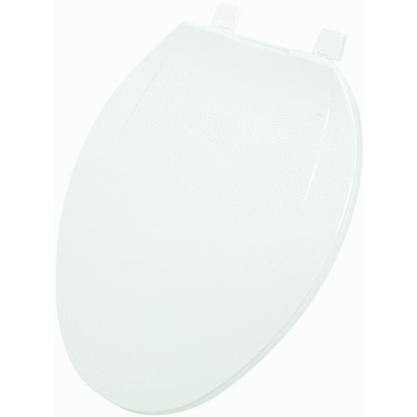 Home Impressions Elongated Plastic Toilet SeatWHITE ELONG PLAS SEAT