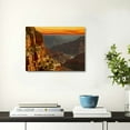 thumbnail image 5 of Chilfamy Canvas Print Wall Decorations Sunset/Sunrise Beautiful Landscape Hudson River School Art Decor for Bedroom Kitchen Ready to Hang Home Wall Pictures 20x16in, 5 of 6