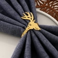 thumbnail image 6 of 12 Pcs Christmas Napkin Rings Set, Metal Xmas Deer Napkin Holders Serviette Buckles for Christmas Holiday Wedding Banquet Carnival Party Table Decorations, 6 of 6