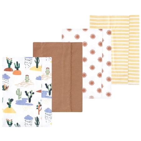 Luvable Friends Hudson Baby Flannel Burp Cloths 4pk Desert Trail