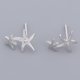 thumbnail image 2 of 2pcs 925 pendientes de plata Pendientes de componentes en Pendiente Cabochon Finding, 2 of 9