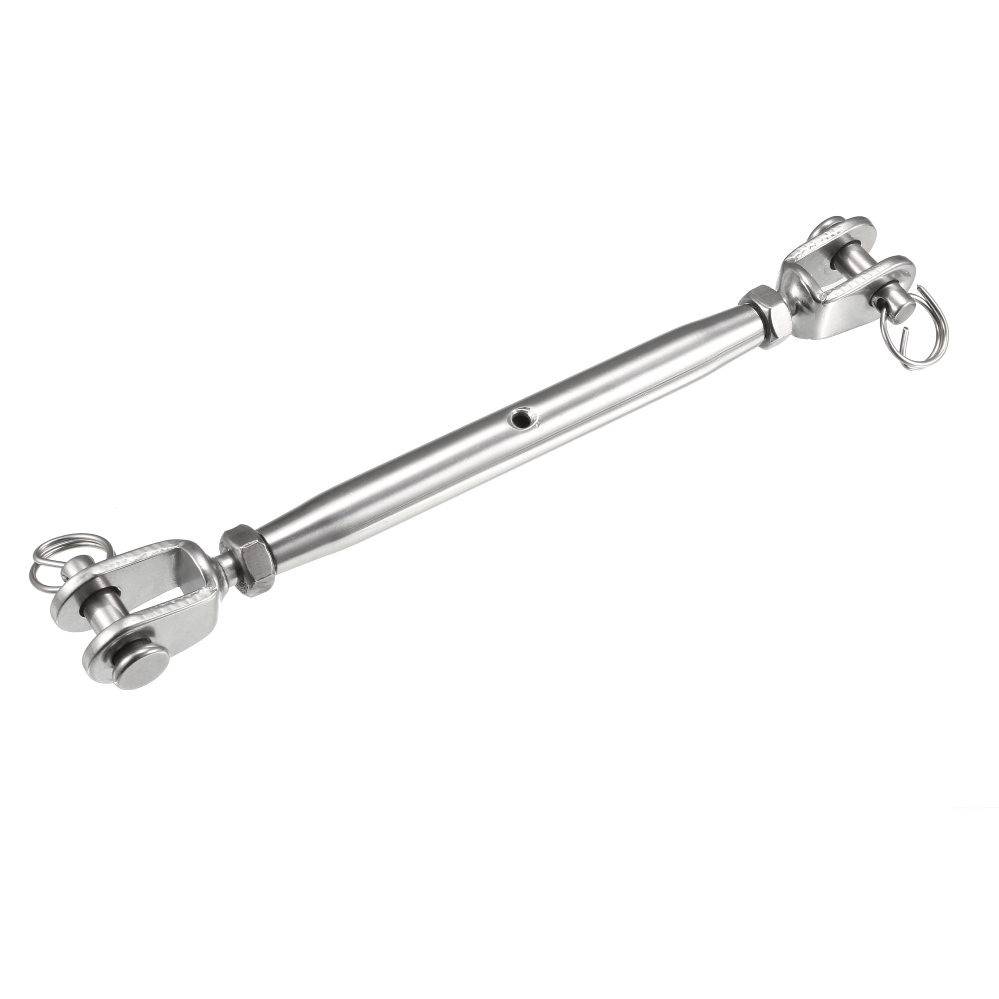 Jaw and Jaw Turnbuckle,304 Stainless Steel M6 Closed Body Jaw