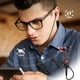 thumbnail image 4 of Clip compatible con Bluetooth con micrófono Estéreo Inalámbrico Ocultación de ruido Teléfonos portátiles Tabletas Auriculares Adaptador Accesorios Rojo con auricular Vogacara EL022510-02B, 4 of 6