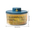 thumbnail image 2 of Yucurem Electric Drain Basket Home Fruit Vegetable Salad Spinner Dehydrator (Blue), 2 of 8