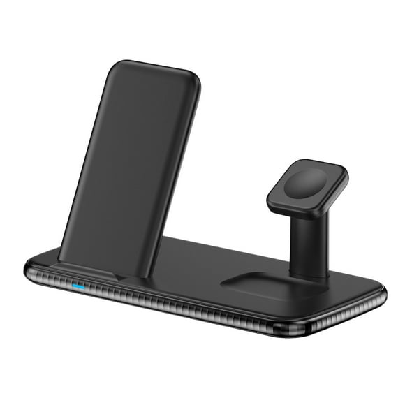 4 in 1 Wireless Charging Station Wireless Charging Station 4 in 1 Charging Station for Multiple Devices 15W Wireless Charger Stand Ios/Android Wireless Charging Station for Multiple Devices