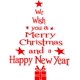 thumbnail image 1 of 2 Piezas Pegatinas de Árbol de Navidad Letras Pegatinas Removibles Calcomanías de Pared de PVC Mural Decoración de Ventana para Suministros de Decoración del Hogar de Navidad (Rojo) ER, 1 of 5