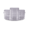 Caboodles Center Stage Six Compartment Acrylic Beauty Organizer