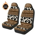 thumbnail image 7 of Garronmavis Aztec Leopard 2 Piece Fluffy Car Seat Covers Non-Slip Bucket Cushion Covers Elastic Seat Protectors for Men Women, 7 of 7