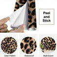 thumbnail image 4 of Peel and Stick Wallpaper Canvas Leopard Skin Texture Seamless Animal Skin Leopard Fur Modern Art Wall Mural Decor Self Adhesive and Removable 69in x 98in, 4 of 6
