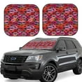 thumbnail image 1 of Saiise Red Lips Kissing for Foldable Car Sun Shades (2-Pack) Offer Sun Protection with an Easy-fold Design for Convenient Windshield Shading-Large, 1 of 6