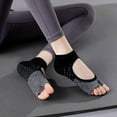 thumbnail image 2 of Toudaret 1 Pair Toeless Non-slip Grip Socks,Pilates Socks Women Yoga Socks With Grips For Pilates Yoga Ballet Dance Barre Toe Socks, 2 of 7