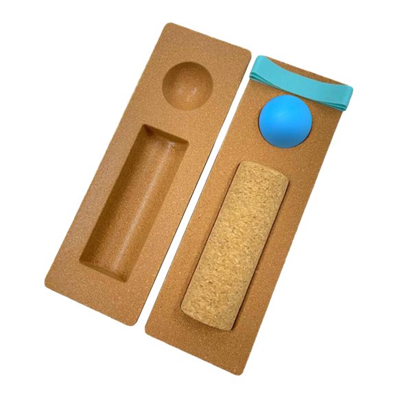Tabla de equilibrio de corcho para fortalecer los pies con rodillo para prevenir caídas, pelota de masaje para mujeres, hombres y niños, ejercicio