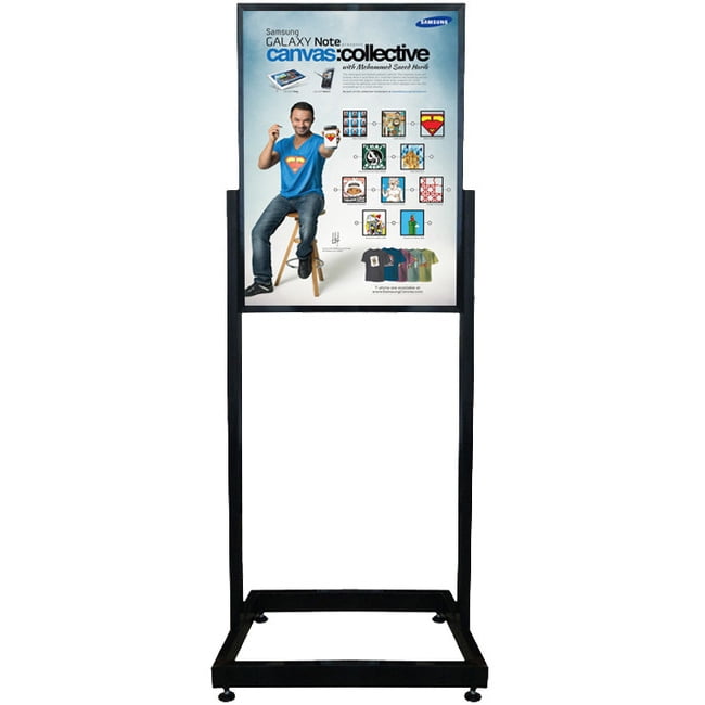 Replaceable Advertisement Rack Sign Stand Floor Sign Stand Color : Black, Size : 30 x 110cm DEPRQ Poster Stand Telescopically Poster Stand Frame Poster Board Display Stand 