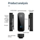 thumbnail image 2 of Portable 2 in 1 Bluetooth-compatible 5.1 Dongle Adapter 3.5mm AUX Jack Wireless Audio Music Receiver Transmitter, 2 of 7