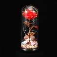 thumbnail image 3 of Luz rosa Ecomeon 24 KB cristal laminado en tallo largo rosa para aniversario y San Valentín, 3 of 6