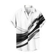 thumbnail image 1 of Mens Botón Abajo Camisa de Manga Corta Arrugas Girar Gratis Abajo Collar Cardigan, Flujo de Luz Botón Superior, 1 of 7