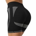 thumbnail image 2 of Summer Plus Size Yoga Shorts for Womens 2025 Elastic High Waist Hip Lifting Fitness Yoga Shorts, 2 of 3