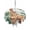 Green, variant on Outdoor Tablecloth with Umbrella Hole Zipper Tropical Giraffe Sloth Round Tablecloth 60" Waterproof Outside Table Cloth Watercolor Summer Palm Leaf Patio Table Cover Tablecloths for Picnic Party