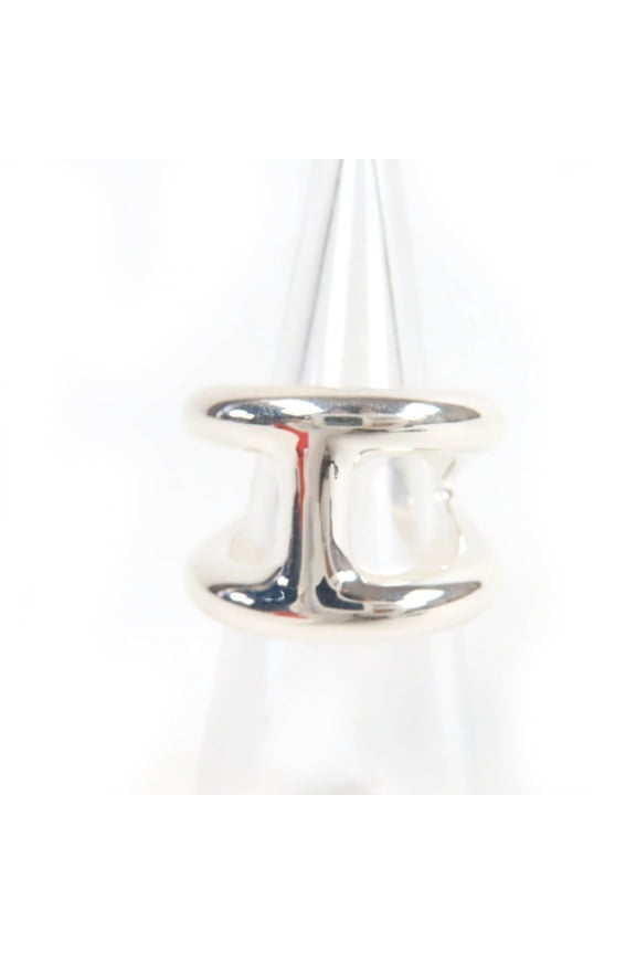 Pre-Owned HERMES Osmoz GM Ring, AG925 Silver, Size 50, Approximately Japanese Size,...