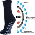 thumbnail image 5 of 5 Pairs/ 6 Pairs Non Slip Socks for Women Winter Warm Cozy Fuzzy Slipper Socks, Soft Fluffy Hospital Socks with Grips, 5 of 6
