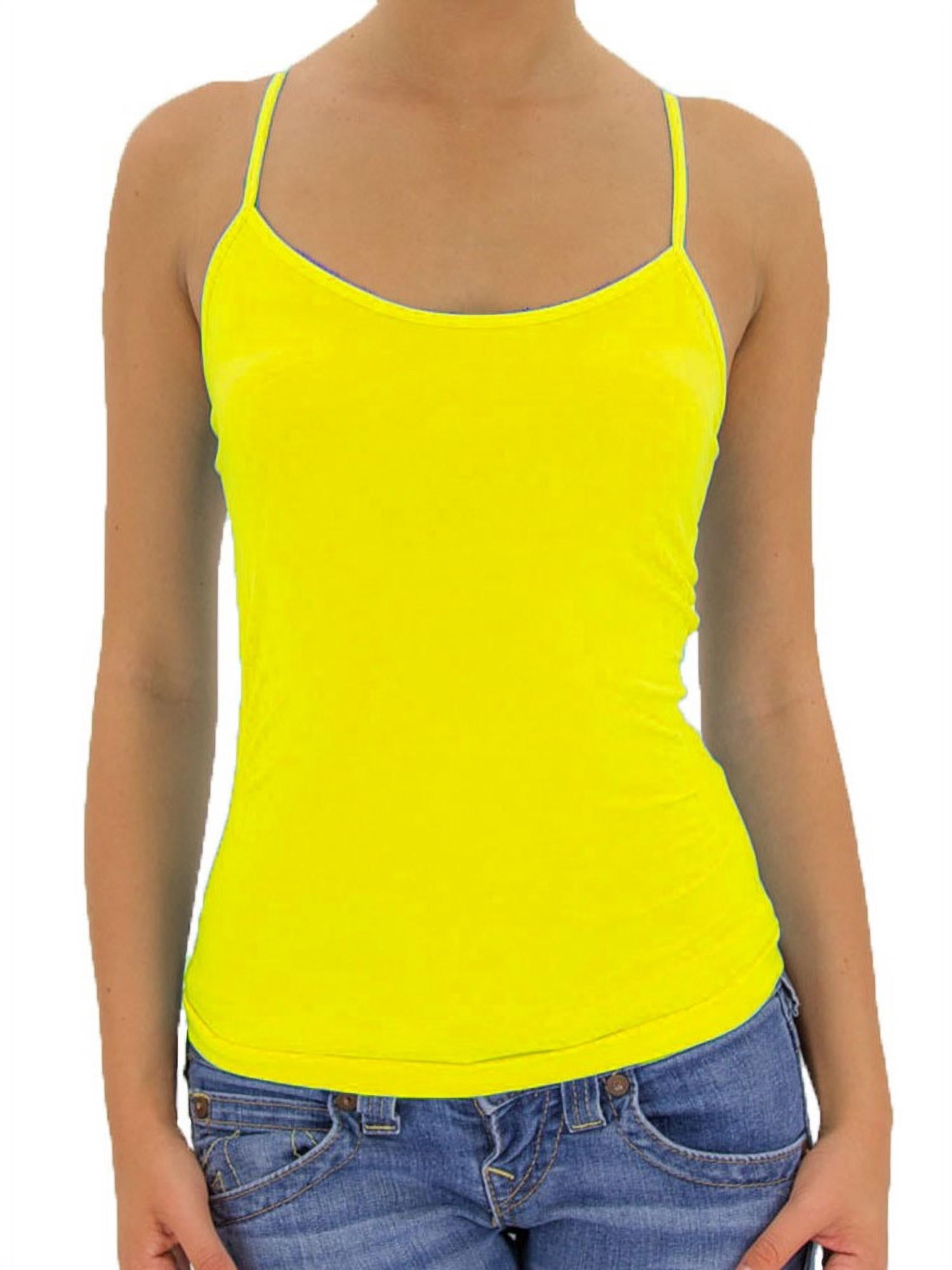 Caution Contents Hot Bright Neon Tank Top