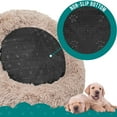 thumbnail image 6 of PetAmi Calming Dog Bed for Small Medium Dog Cat, Round Donut Dog Bed Washable, Fluffy Faux Fur Plush Cuddler Pet Kitten Cushion Bed, Anti-Slip, Fits up to 45 lbs, 30 inch, Taupe, 6 of 9